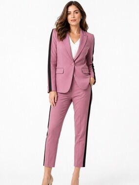 NWT Wildfang The Empower Color Block Tux Blazer And Slim Crop Pant Suit. Sz S/4